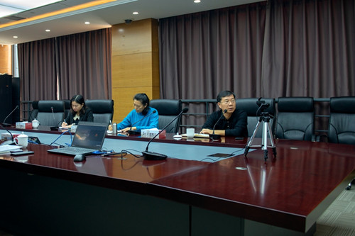 Chairman Xu Pengqiang presided over The video conferencing of Changda international company